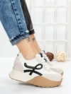 Pantofi Sport Dama cu Platforma 3A1 WHITE | MEI