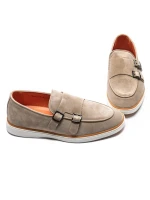 Mocasini Barbati din piele naturala 5NXE57 BEIGE | PANTOFUL