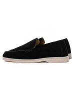 Mocasini Barbati din piele naturala 5NXE58 BLACK | PANTOFUL