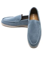 Mocasini Barbati din piele naturala 5NXE58 BLUE | PANTOFUL