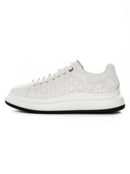 Pantofi Sport Barbati din piele naturala 5301 WHITE | ADVANCER
