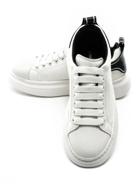Pantofi Sport Barbati din piele naturala 3221X WHITE-BLACK | ADVANCER