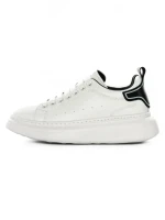 Pantofi Sport Barbati din piele naturala 3221X WHITE-BLACK | ADVANCER
