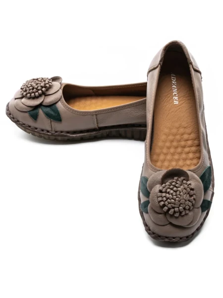 Balerini Dama din piele naturala 1817-6 APRICOT | ADVANCER