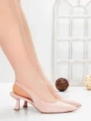 Pantofi Stiletto 5GZ80 PINK | MEI