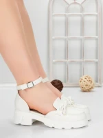 Pantofi Casual Dama 5H56 WHITE | MEI
