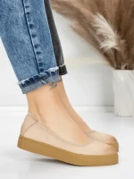 Balerini Dama din piele naturala N3301 CREAM | ADVANCER