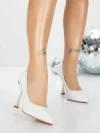 Pantofi Stiletto 5XKK79 WHITE | MEI
