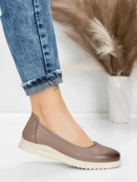 Balerini Dama din piele naturala 6651 DARK APRICOT | ADVANCER