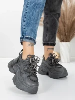 Pantofi Sport Dama din piele naturala 918-1 GREY | FRANCO GERARDO