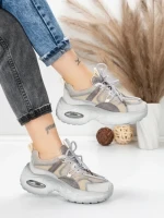 Pantofi Sport Dama din piele naturala HY2122 GREY | FRANCO GERARDO