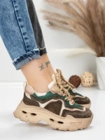 Pantofi Sport Dama din piele naturala HY2926-1 GREEN | FRANCO GERARDO