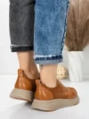 Pantofi Sport Dama din piele naturala 16-2 BROWN | FRANCO GERARDO