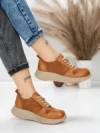 Pantofi Sport Dama din piele naturala 16-2 BROWN | FRANCO GERARDO