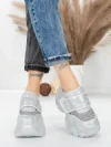 Pantofi Sport Dama cu Platforma 569-67 SILVER | MEI