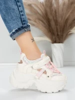 Pantofi Sport Dama cu Platforma 0897-27 PINK | MEI