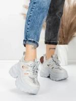 Pantofi Sport Dama cu Platforma 0897-8 GREY | MEI