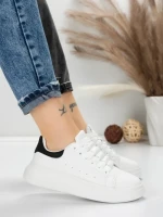 Sneakers Dama 8923 WHITE-BLACK | MEI