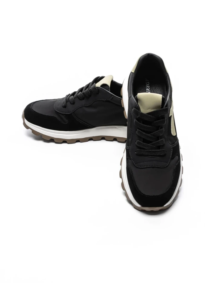 Pantofi Sport Barbati din piele naturala 8513 BLACK | ADVANCER
