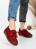Pantofi Casual Dama din piele naturala 2553 RED | FORMATIONE