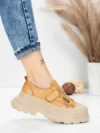 Pantofi Sport Dama din piele naturala 6806 YELLOW | ADVANCER