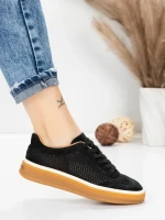 Pantofi Sport Dama din piele naturala 2501-1 BLACK | ADVANCER
