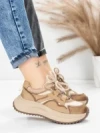 Pantofi Sport Dama din piele naturala 572105 APRICOT | FRANCO GERARDO