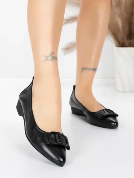 Balerini Dama din piele naturala 518-1 BLACK | ADVANCER