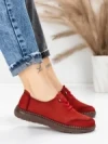 Pantofi Casual Dama din piele naturala 8736 RED | FORMAZIONE