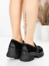 Pantofi Casual Dama din piele naturala 10827 BLACK | FORMAZIONE