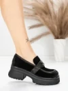Pantofi Casual Dama din piele naturala 10827 BLACK | FORMAZIONE