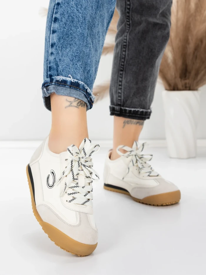 Pantofi Sport Dama din piele naturala KM0820 BLACK | ADVANCER