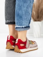 Pantofi Sport Dama din piele naturala KM9207 RED | ADVANCER