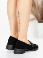 Pantofi Casual Dama din piele naturala 5820-20 BLACK | ADVANCER