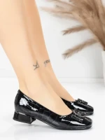 Balerini Dama din piele naturala 2321-90 BLACK | ADVANCER