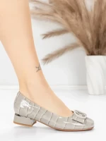 Balerini Dama din piele naturala 2321-90 GREY | ADVANCER