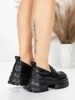 Pantofi Casual Dama din piele naturala 8307 BLACK | ADVANCER