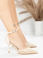 Pantofi Stiletto 5GZ87 BEIGE | MEI