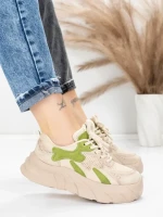 Pantofi Sport Dama din piele naturala 8255 GREEN | ADVANCER