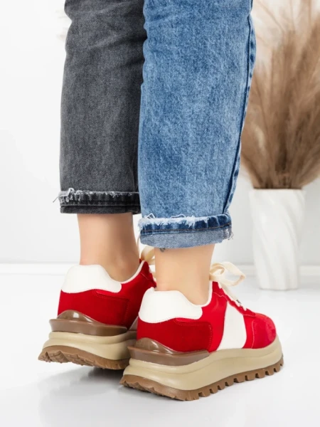 Sneakers Dama 5WL117 RED | MEI