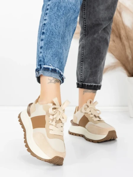 Sneakers Dama 5WL117 BROWN | MEI