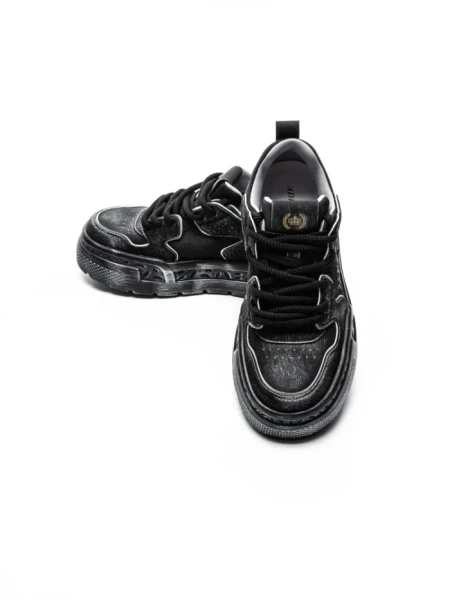 Pantofi Sport Barbati din piele naturala 5038 BLACK | ADVANCER