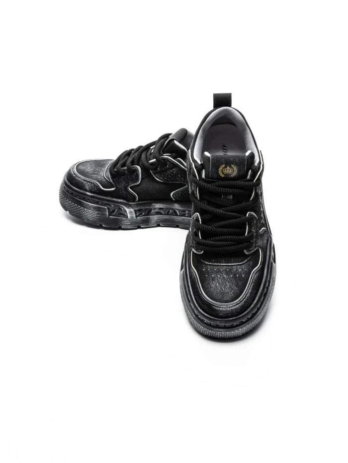 Pantofi Sport Barbati din piele naturala 5038 BLACK | ADVANCER