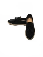 Mocasini Barbati din piele naturala 25891 BLACK | FRANCO GERARDO