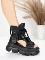 Sandale Dama din piele naturala 19685 BLACK | ADVANCER