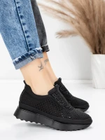 Sneakers Dama 5H68 Negru | Mei » MeiMei.Ro