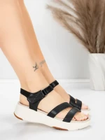 Sandale Dama cu Platforma 032 Negru | Advancer » MeiMei.Ro