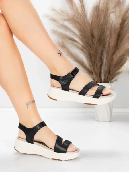 Sandale Dama cu Platforma 032 Negru | Advancer » MeiMei.Ro