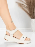 Sandale Dama cu Platforma 036 Crem | Advancer » MeiMei.Ro