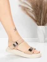 Sandale Dama cu Talpa Joasa 1028 Piersica | Advancer » MeiMei.Ro